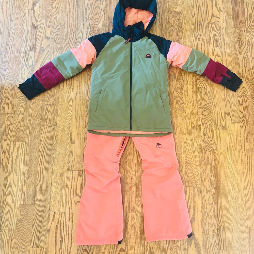 Burton Colorblock Ski Jacket and Pants Set